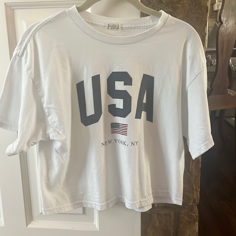 Brandy cropped tee